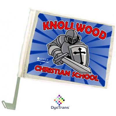 Flag - 7.5" x 10.5" - Single-Ply w/Pole