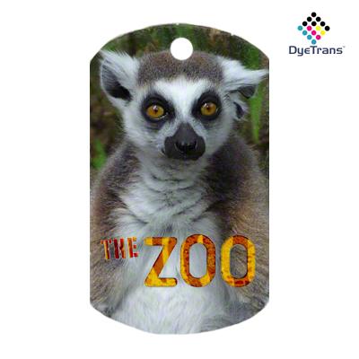 Aluminum Dog Tag - 1-Sided - Gloss White