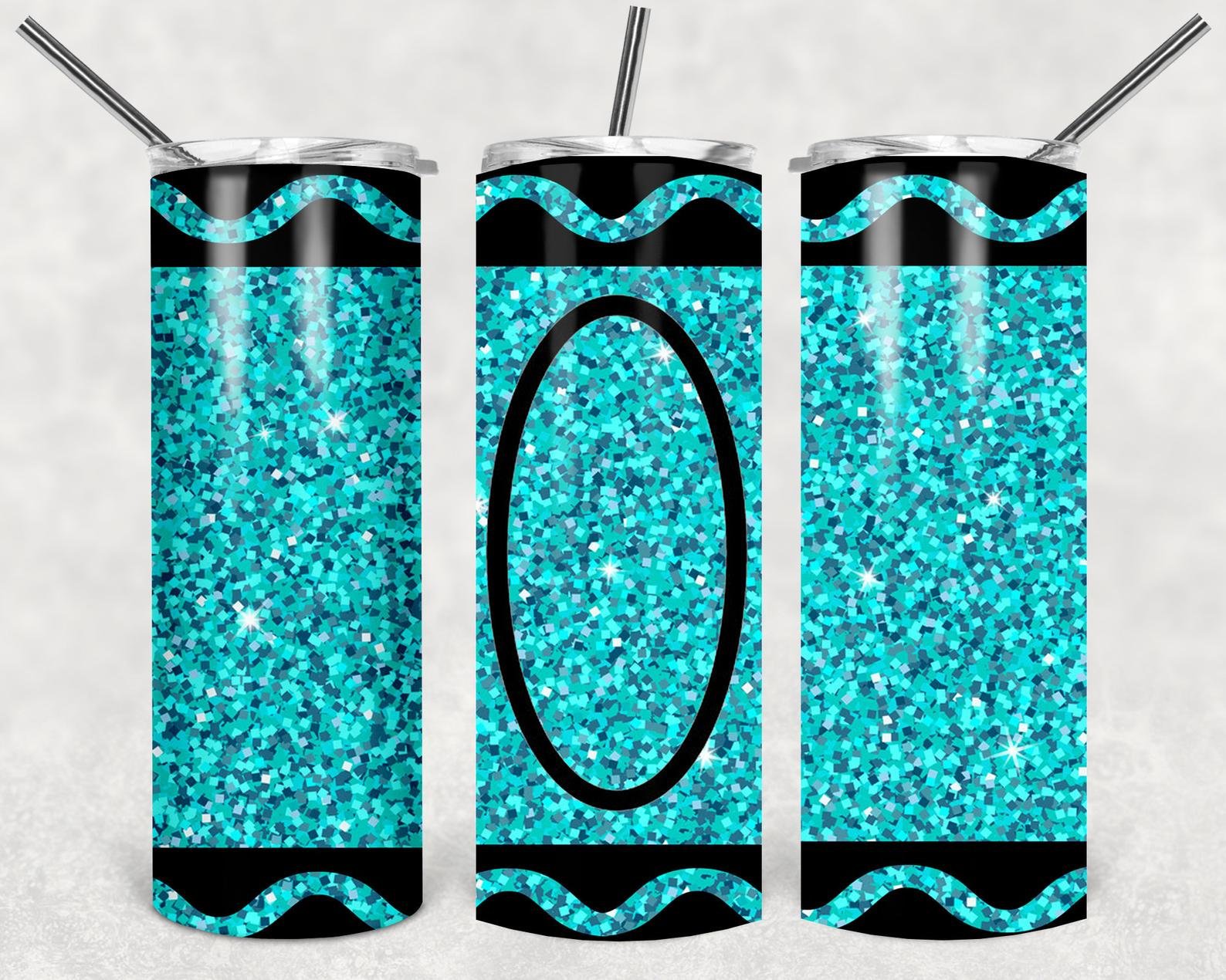 Crayon Glitter, 20oz. Skinny Straight Tumbler, PNG File Crayon Glitter, 20oz. Skinny Straight Tumbler, PNG File