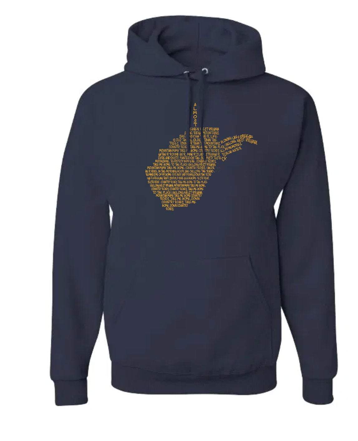 Take Me Home Country Roads Hoodie, West Virginia, WVU, Mountaineers, Country Roads, Almost Heaven