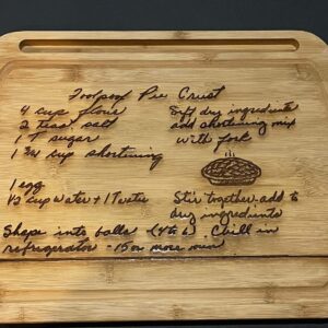 Preserve a family handwritten recipe or message, handwritten recipe cutting board, handwritten message, personalized cutting board, heirloom