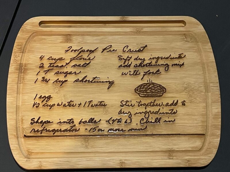 RecipeBoard.com preserves favorite family recipes on a handwritten recipe  engraved cutting board - Digital Journal