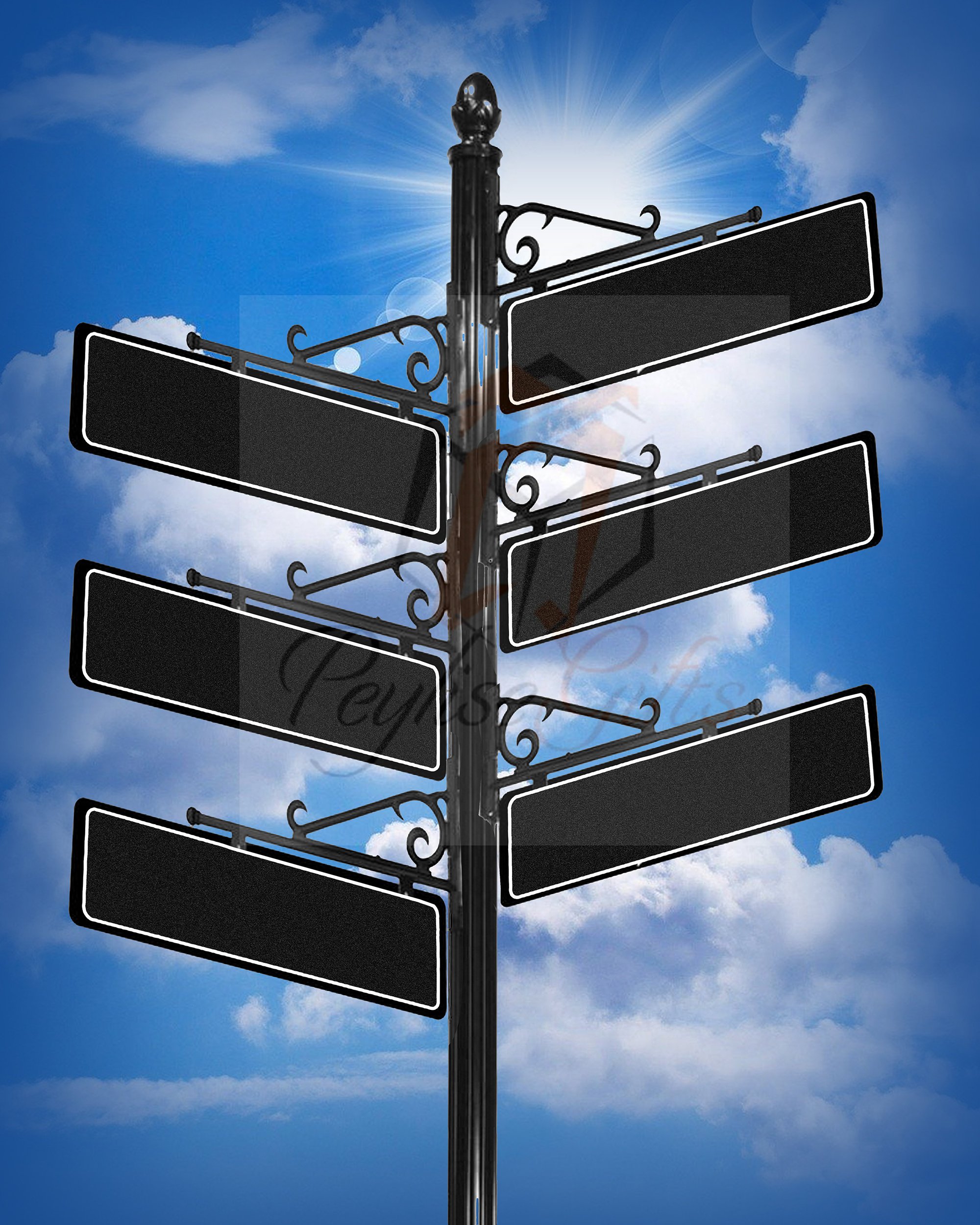 Family of 6 Sign, Custom Gift from Realtor, Street Sign, Road Sign, Family Gift, JPG file