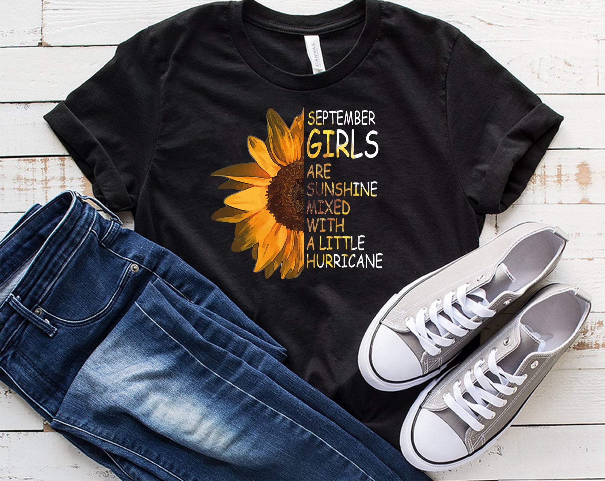 September Girls are Sunshine Mixed With a Little Hurricane | PNG | SVG