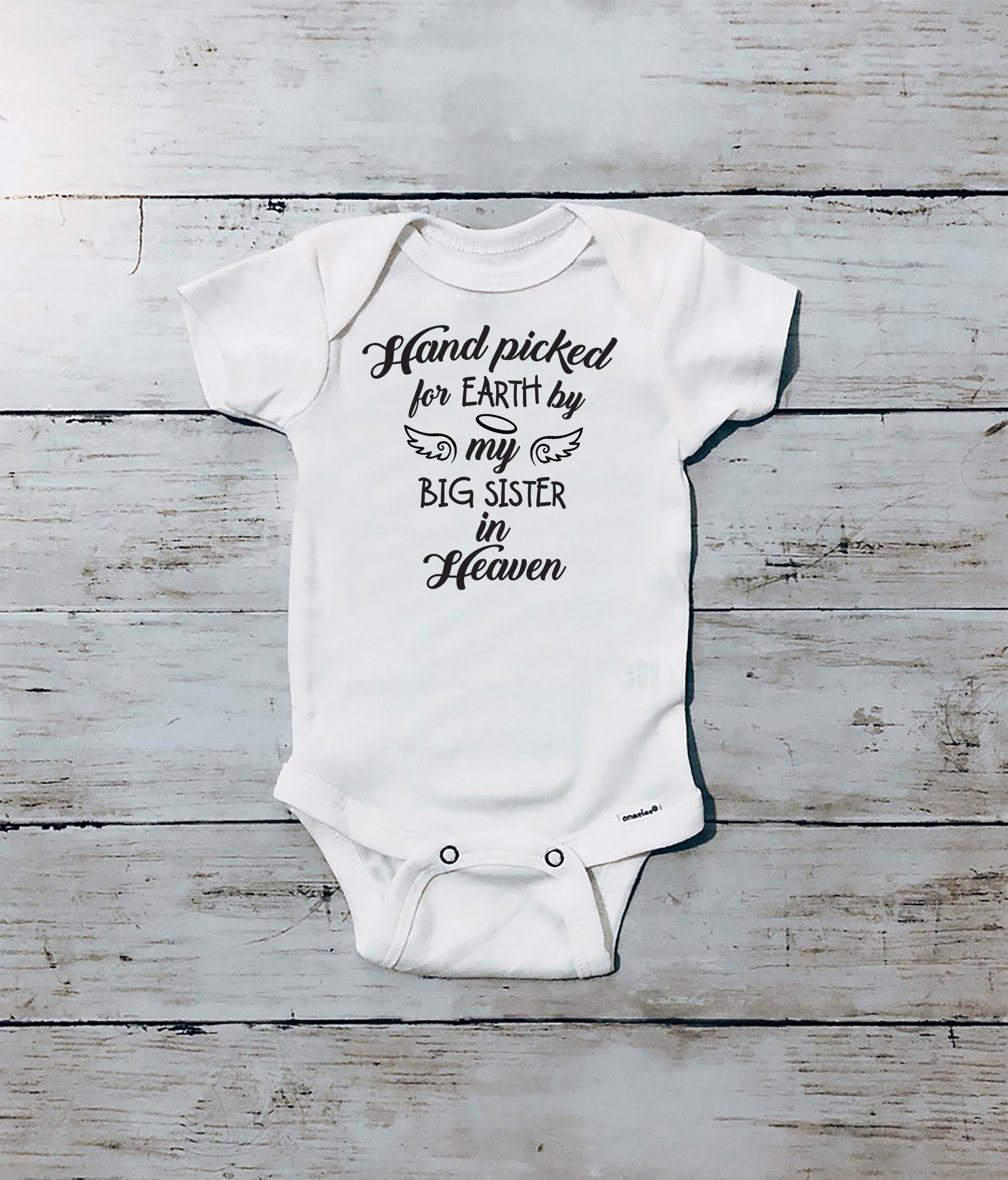Handpicked for Earth by my big sister in Heaven, PNG File
