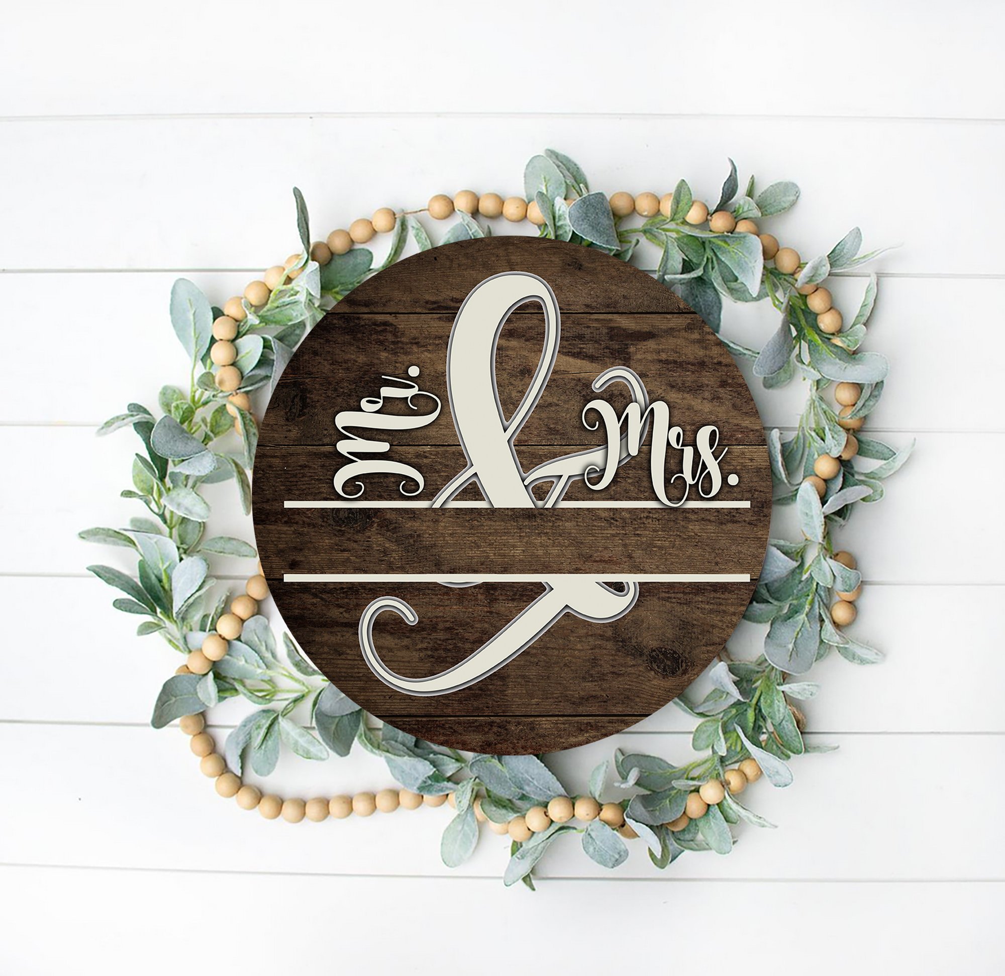 Mr & Mrs | Wedding | Farmhouse Wall Decor | Home Sign | PNG File