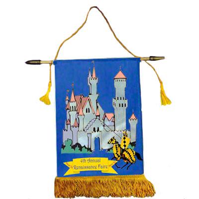 Hanging Bantam Fringed Banner
