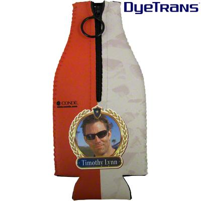Neoprene Bottle Hugger w/Zipper - Fits 12oz Bottle