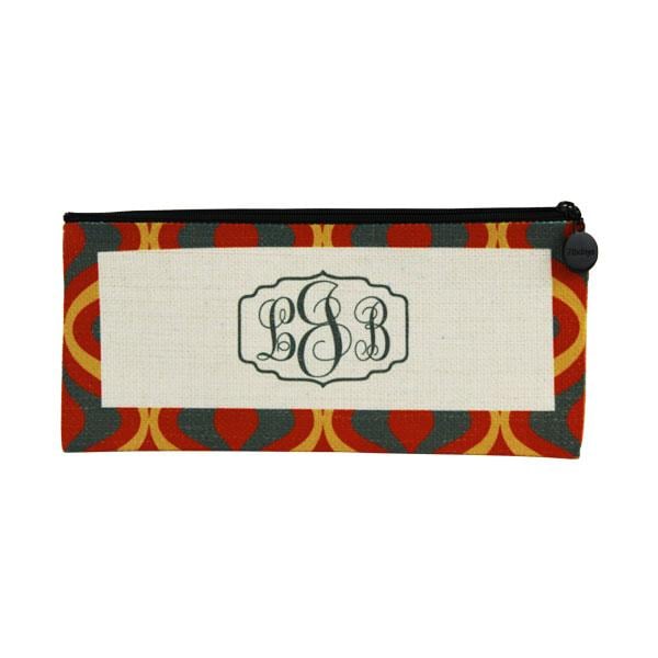 Linen Medium Zippered Bag - 3.94" x 9.45"