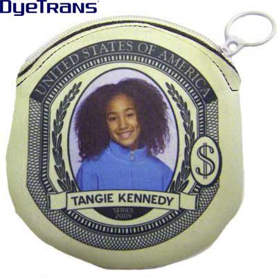 Coin Purse - 4.5" Round w/Zipper