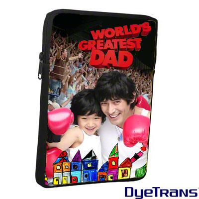 Neoprene iPad Sleeve w/Zipper - 7.5" x 10" – 1-Sided