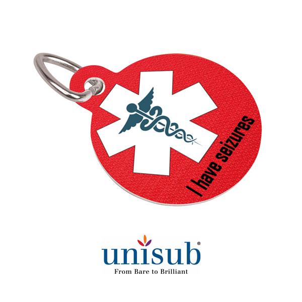 Aluminum Pet Tag - 1.5" x 1.25" - 2-Sided - Round