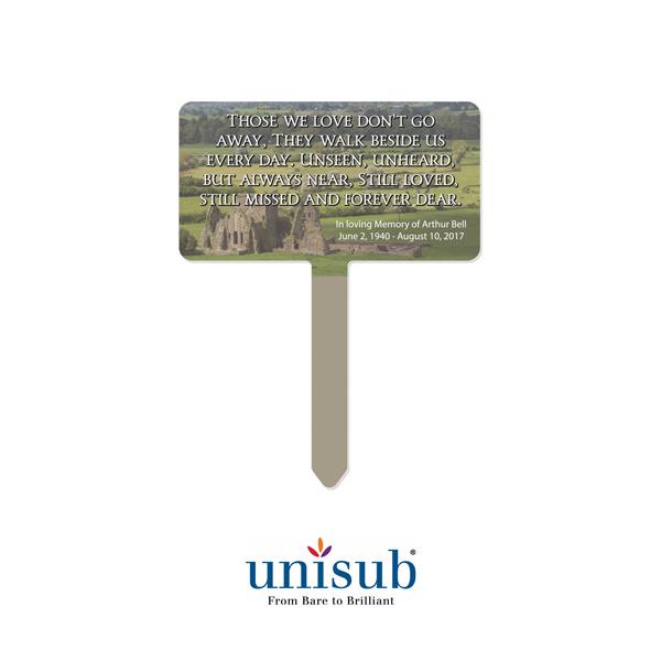Outdoor Aluminum Garden Stake - 7.75" x 10" – Rectangle