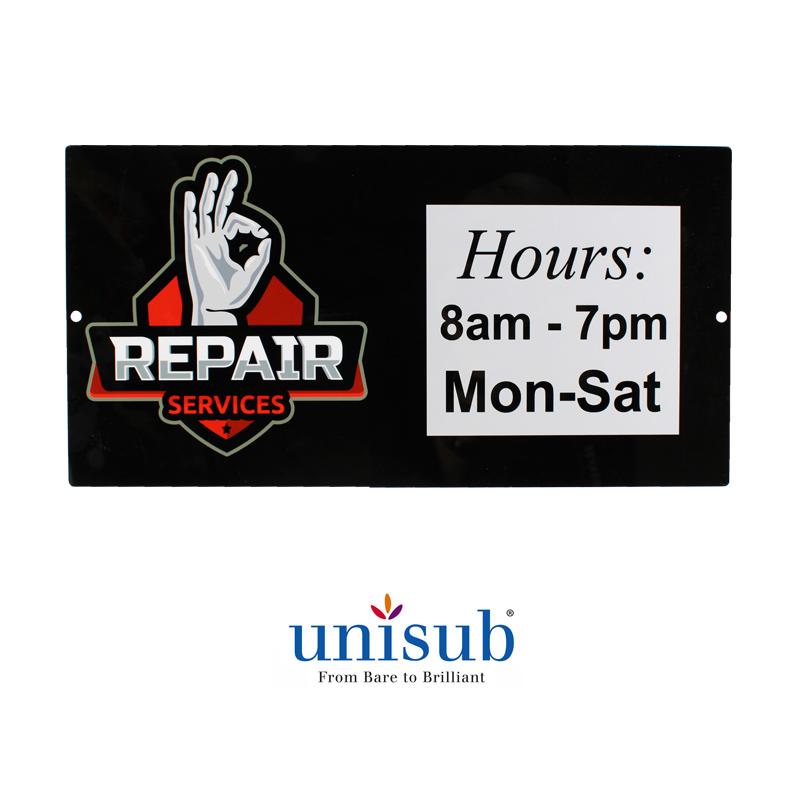 Aluminum Outdoor Signage - 8" x 16" Rectangle - Gloss