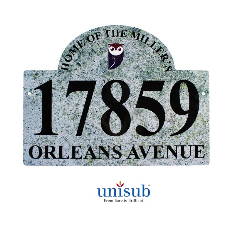 Aluminum Outdoor Signage - 11.5" x 15.25" Arch Top Rectangle - Gloss