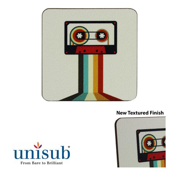 Square Textured Hardboard Magnet. 2.25" x 2.25" x .125"