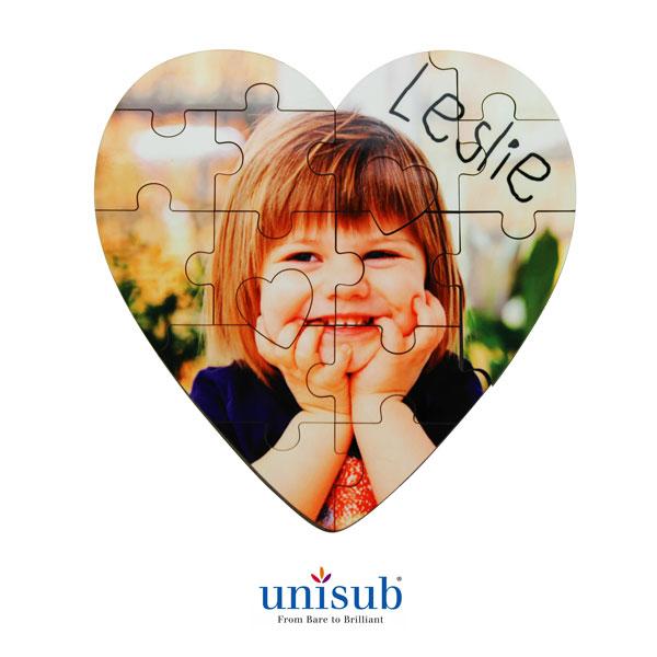 16 Piece Jigsaw Puzzle - 5"x 5" - Heart
