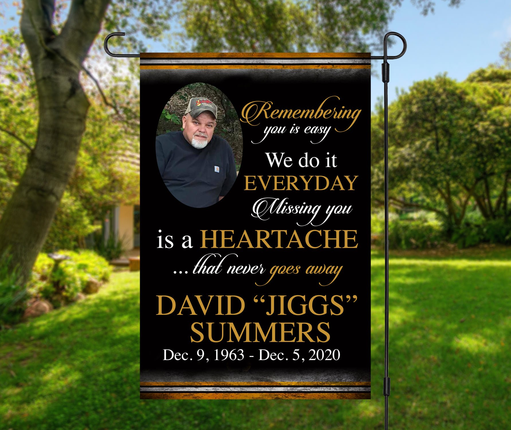 Personalized Memorial Garden Flag