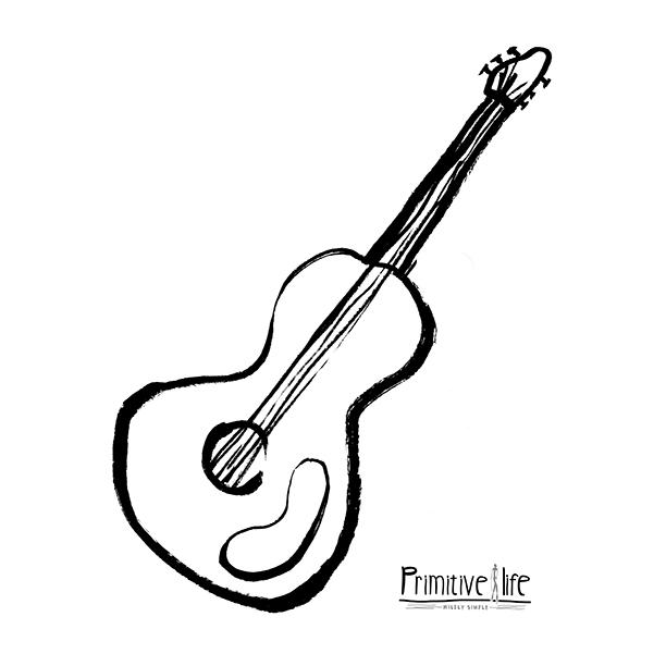 Primitive Life T-Shirt Collection - Acoustic Guitar Primitive Life T-Shirt Collection - Acoustic Guitar